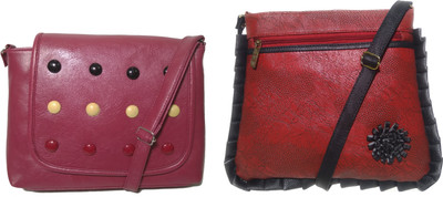 

AZED Collections Girls Casual Multicolor Rexine Sling Bag
