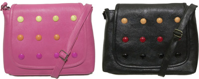 

AZED Collections Girls Casual Multicolor Rexine Sling Bag