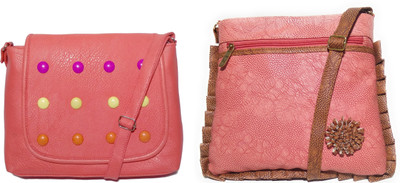 

AZED Collections Girls Casual Multicolor Rexine Sling Bag