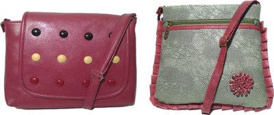 

AZED Collections Girls Casual Multicolor Rexine Sling Bag
