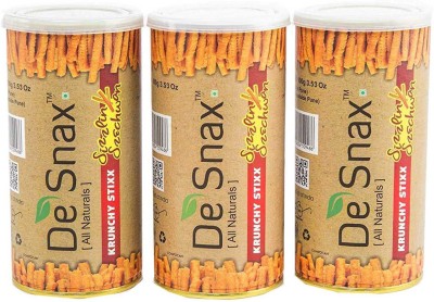 

Desnax Krunchy Stixx - Sizzlin Szechuan Combo(Pack of 3)(100 g, Pack of 3)