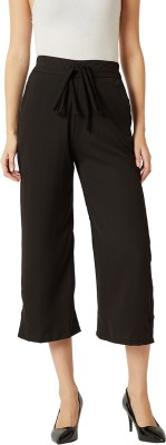Miss Chase Regular Fit Women Black Trousers