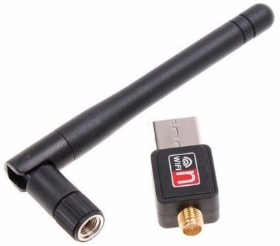 

SCORIA WiFi USB Adapter- 300 mbps, 150mbps with Antenna/Wireless Lan/USB 2.0 Adaptor/Mini Dongle 802.IIN/SMA Connection/Works with PC + MAC USB Adapter(Black)