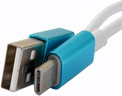 

FUZION Type C to USB POWER BANK Data ADAPTER Sync AND CHARGING USB C Type Cable USB Adapter(Blue)