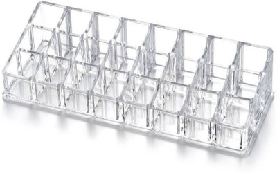 

Swarish Lipstick Lip Gloss Nail Polish Shelf Stand Case Organizer 24 Grid Squares Holder storage, holder, organizer Vanity Box(Multicolor)