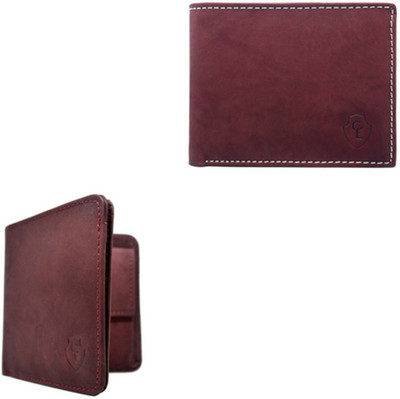 

Creative Edge Men Maroon Genuine Leather Wallet(6 Card Slots)