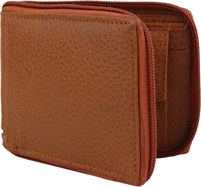 

Rosset Men Casual Tan Genuine Leather Wallet(3 Card Slots)