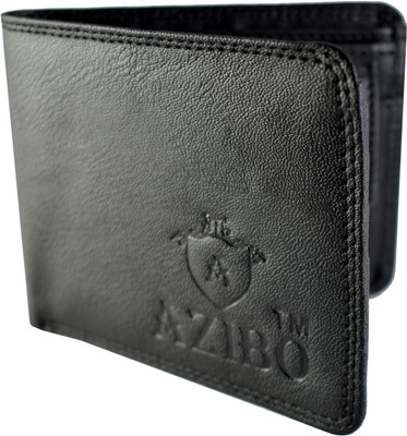

Azibo Men Black Artificial Leather Wallet(5 Card Slots)