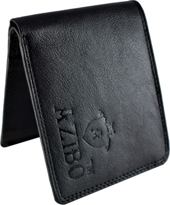 

Azibo Men Casual Black Artificial Leather Wallet(5 Card Slots)