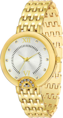 

CelAura 521 Analogue Designer White Dial Gold Premium Strap Watch - For Women