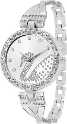 

Celora 519 Analogue Exclusive Silver Peacock Diamond Watch - For Women