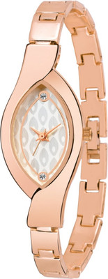 

Celora 532 Analogue Designer White Dial Rose Gold Metal Strap Watch - For Women