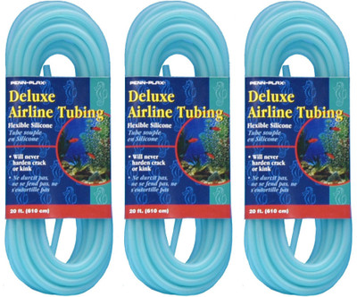 

Penn-Plax STD20 Deluxe Airline Tubing Flexible Silicone (20 Ft) (Pack of 3) Aquarium Tool
