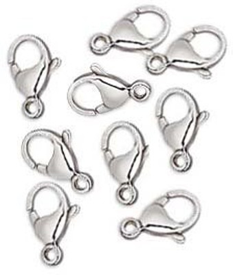 

mrithi Silver Plated Clasps Claw Jewellery Hooks - 30 Nos