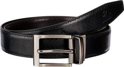 

ASIAN SWAN Men Formal Black Artificial Leather Reversible Belt
