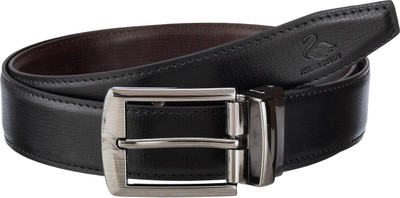 

ASIAN SWAN Men Formal Black Artificial Leather Reversible Belt