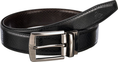 

ASIAN SWAN Men Formal Black Artificial Leather Reversible Belt
