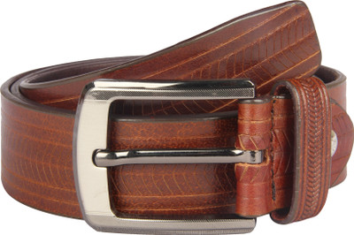 

Raza Men Casual Tan Genuine Leather Belt