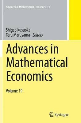 Advances in Mathematical Economics Volume 19(English, Paperback, unknown)