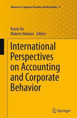 International Perspectives on Accounting and Corporate Behavior(English, Paperback, unknown)