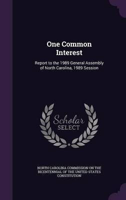 One Common Interest(English, Hardcover, unknown)