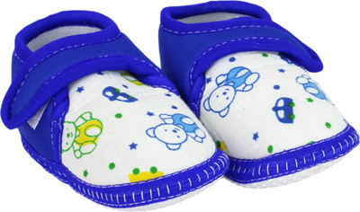 

Neska Moda 6 To 12 Month Baby Booties(Toe to Heel Length - 11 cm Blue)