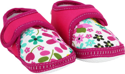 

Neska Moda 6 To 12 Month Baby Booties(Toe to Heel Length - 11 cm Pink)