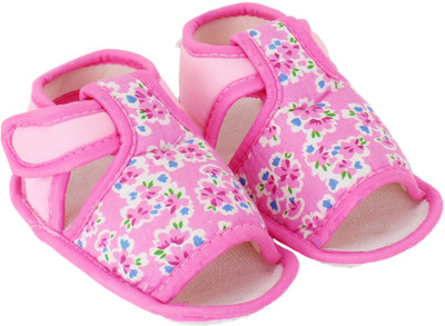 

Neska Moda Floral 6 To 12 Month Baby Booties(Toe to Heel Length - 11 cm Pink)