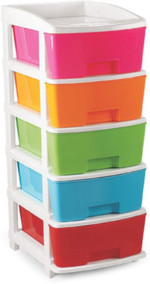 

aufers Plastic Free Standing Chest of Drawers(Finish Color - multicolor)