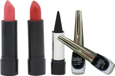 

Belle PACK OF 2 NAIL PAINTS ,1 KAJAL AND 2 EYE LINERS(Set of 5)
