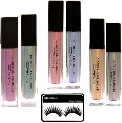 

Marvalous eyelashes with mac brighten the liquid 6 in 1 eye pigment (set of 6)(Set of 7)