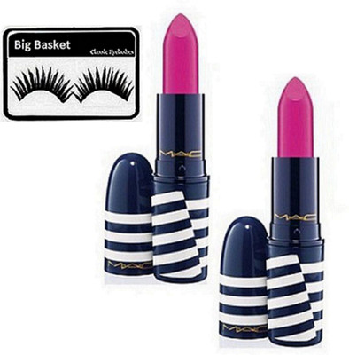 

big basket Eyelashes, Matte finish Lipstick Set of 2(Set of 3)