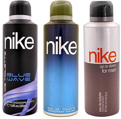 

Nike BLUE WAVE PURE AND UP OR DOWN FOR MAN Body Spray - For Men & Women(600 ml, Pack of 3)