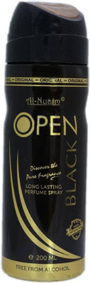 

Al Nuaim OPEN BLACK Body Spray - For Men & Women(200 ml)