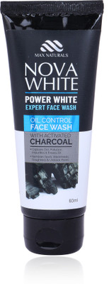 

max naturals Nova white power expert oil control with activated charcoal face wash Face Wash(60 ml)