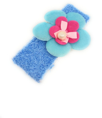 

SKD Big flowers with pearl hairband/Hair Accessory/Elastic band/Head band for Girls - Toddlers Hair Band(Blue)