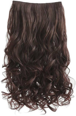 

Bueno Premium Synthetic Extensions (Darkbrown) / Curly Extension, Shiny Long Extension, Pack Of 1 Hair Extension