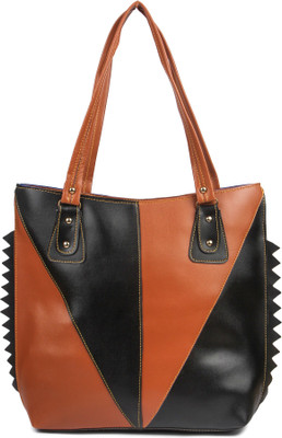 

Pink Flower Shoulder Bag(Brown)
