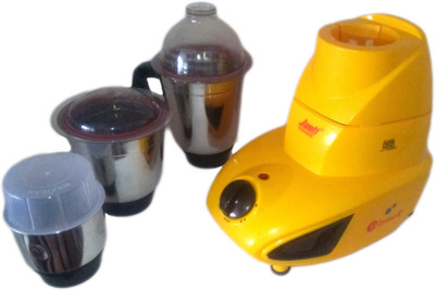 Jyoti 550 550 W Mixer Grinder(Yellow, 3 Jars)