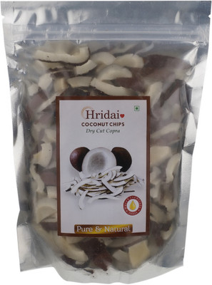 

Hridai Coconut Chips Dry Cut Copra 300 gms Coconut(300 g, Pouch)