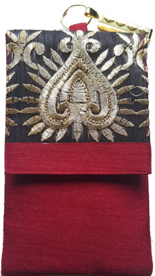 

Mahadev Exports Mobile pouch with zip behind Mobile Pouch(Maroon)