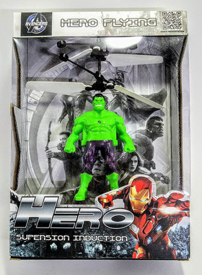 

Bestie Toys Avenger Flying Hero Hulk with Hand Sensor Control and USB Charger(Multicolor)