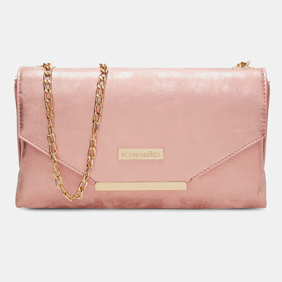 

Remanika Women Casual Pink Leatherette Sling Bag