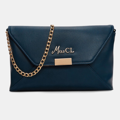 

Miss CL Women Casual Blue Leatherette Sling Bag