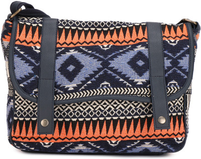

People Women Casual Multicolor Canvas Sling Bag