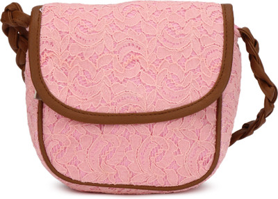 

People Women Casual Pink Canvas Sling Bag