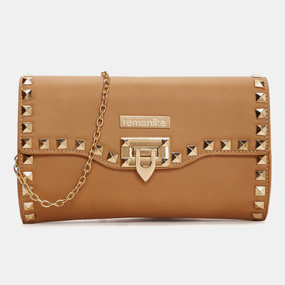 

Remanika Women Casual Brown Leatherette Sling Bag