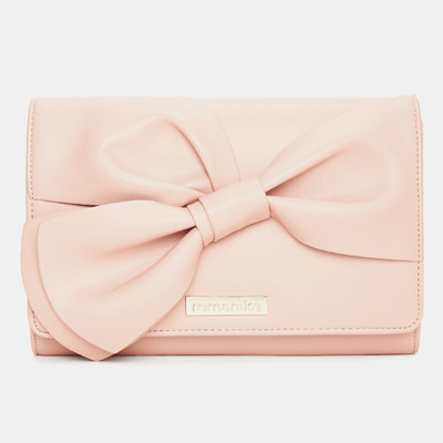 

Remanika Women Casual Pink Leatherette Sling Bag