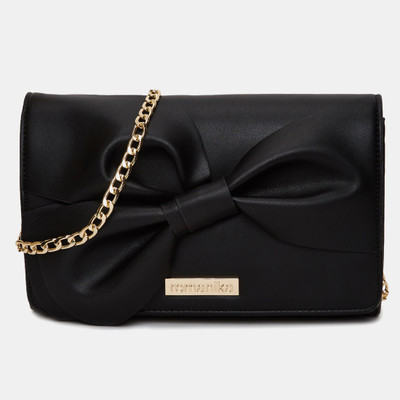 

Remanika Women Casual Black Leatherette Sling Bag