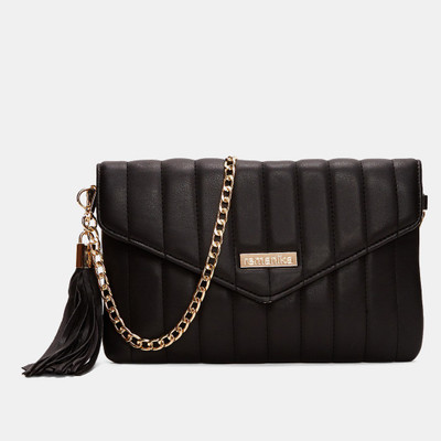 

Remanika Women Casual Black Leatherette Sling Bag